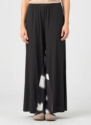 Pantalon larg mărime normală mărime normală negru OZAI N KU femeie