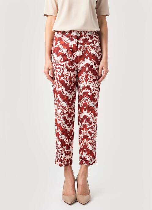 Pantalon drept țesătură crep mărime normală portocaliu ZYGA femme