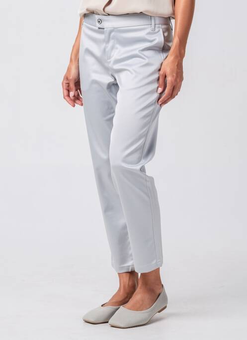 Pantalon chino mărime normală mărime normală argintiu PLEASE femme