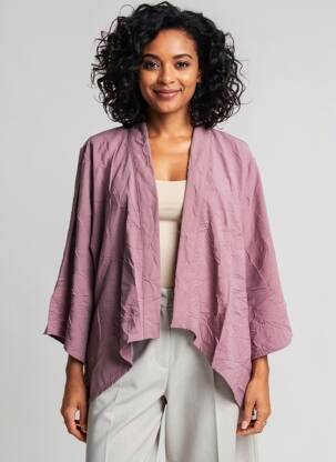 Jachete casual croială dreaptă violet KOZAN femeie