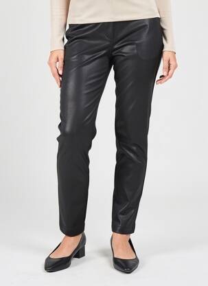 Pantalon slim elasticitate mărime normală negru EVA KAYAN femeie