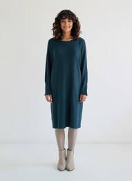 Rochie pulover elasticitate mâneci lungi verde SURKANA femme