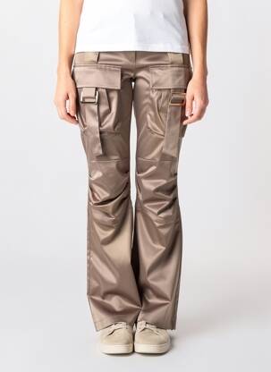 Pantalon cargo talie înaltă talie înaltă maro RELISH femeie