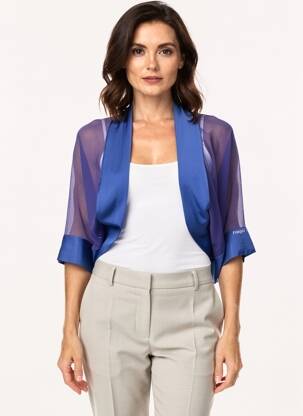 Bolero mâneci 3/4 albastru FUEGO WOMAN femeie