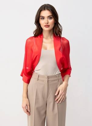 Bolero mâneci 3/4 roșu FUEGO WOMAN femeie