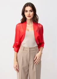 Bolero mâneci 3/4 roșu FUEGO WOMAN femme