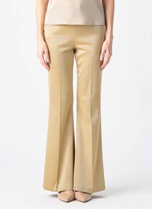 Pantalon evazat croială evazată auriu IMPERIAL femeie