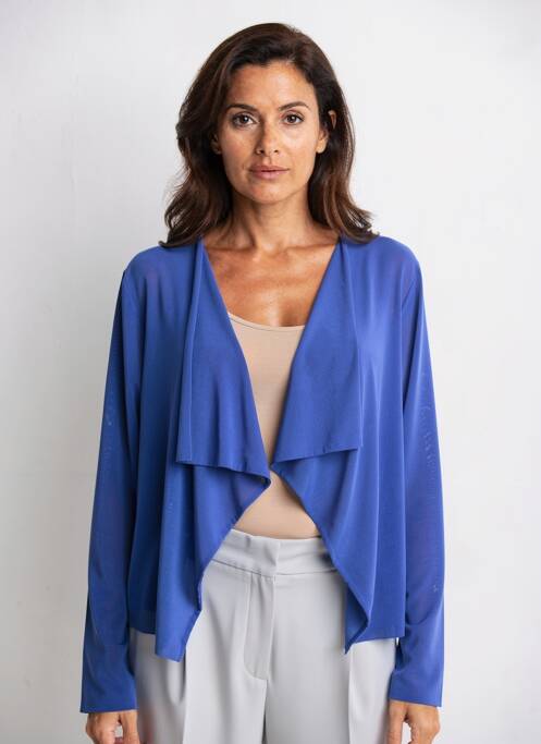 Vestă cu mâneci lungi mâneci lungi albastru INDIES femme