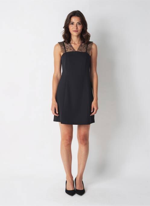 Rochie scurtă fără mâneci fără mâneci negru ONE STEP femme