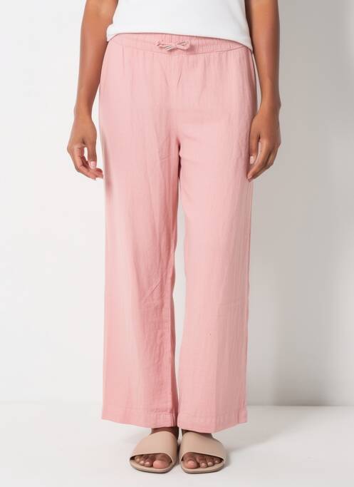 Pantalon drept talie elastică roz DOLCEZZA femme