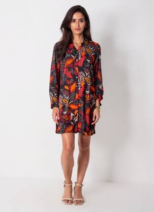 Rochie scurtă mâneci lungi mâneci lungi negru NOMADS femeie