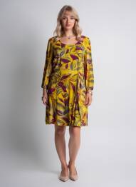 Rochie scurtă mâneci 3/4 mâneci 3/4 galben NOMADS femme