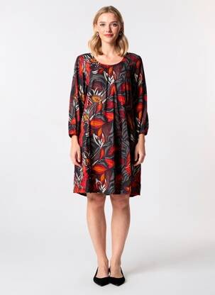 Rochie scurtă mâneci 3/4 mâneci 3/4 negru NOMADS femeie
