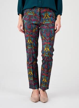 Pantalon slim țesătură poplin negru NOMADS femeie