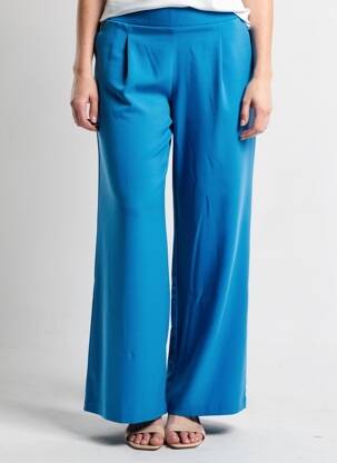 Pantalon larg buzunare mărime normală albastru B.YOUNG femeie