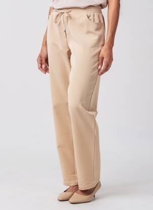 Pantalon drept elasticitate mărime normală bej MICHA femeie