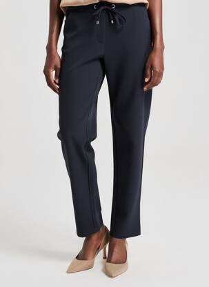 Pantalon drept elasticitate mărime normală negru MICHA femeie