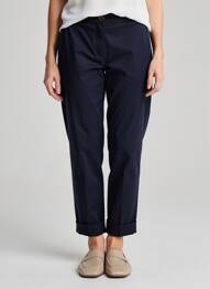 Pantalon chino țesătură poplin mărime normală albastru LEE COOPER femme