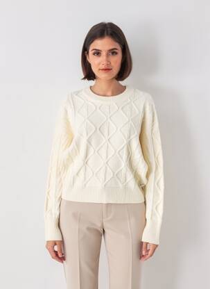 Pulover elasticitate mâneci lungi bej WRANGLER femeie