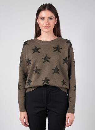 Pulover elasticitate mâneci lungi verde MOLLY BRACKEN femeie
