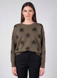 Pulover elasticitate mâneci lungi verde MOLLY BRACKEN femeie