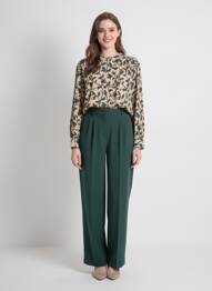 Cămașă imprimeu floral mâneci lungi bej INDI & COLD femme