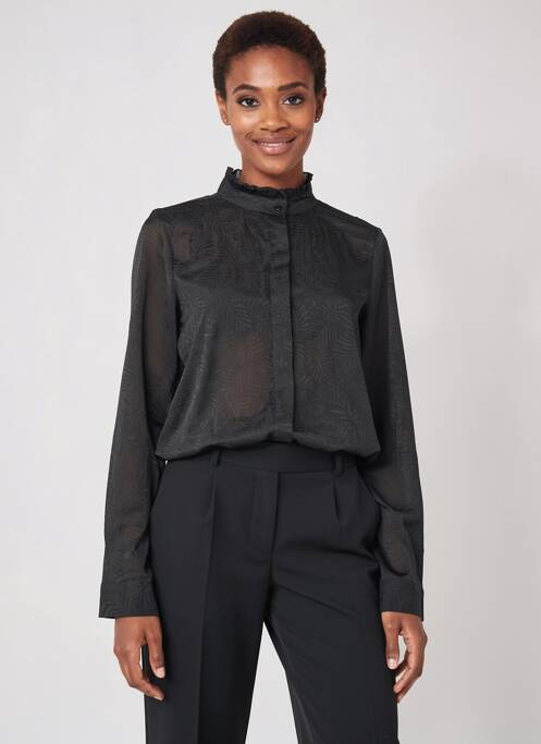 Cămașă țesătură crep mâneci lungi negru MOLLY BRACKEN femme