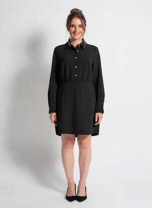 Rochie scurtă mâneci lungi mâneci lungi negru LA FEE MARABOUTEE femeie
