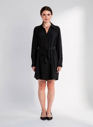 Rochie scurtă mâneci lungi mâneci lungi negru MOLLY BRACKEN femeie