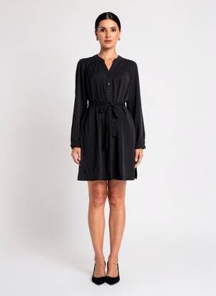 Rochie scurtă mâneci lungi mâneci lungi negru MOLLY BRACKEN femeie