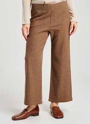 Pantalon 7/8 elasticitate mărime normală maro INDI & COLD femeie
