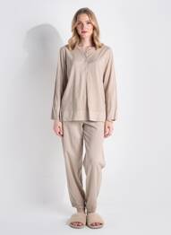 Pijama țesătură jerseu maro IMPETUS femme