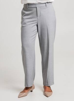 Pantalon drept talie elastică mărime normală gri CISO femeie