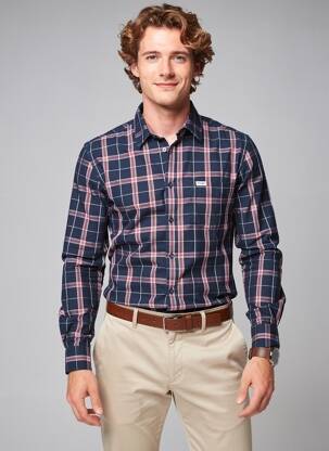 Cămașă cu mâneci lungi buzunare albastru WRANGLER bărbat