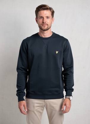 Hanorac elasticitate mâneci lungi albastru LYLE & SCOTT bărbat