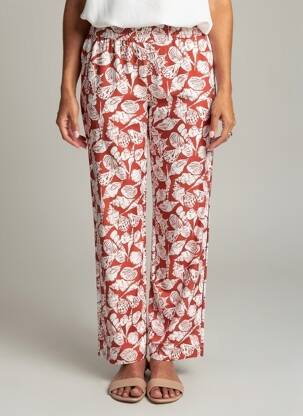 Pantalon drept talie elastică roșu SCOTCH & SODA femeie