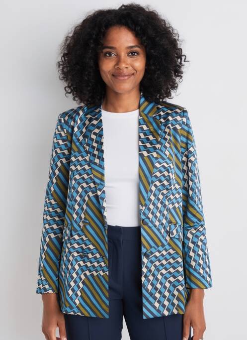 Sacou mâneci lungi albastru LA PETITE ETOILE femme