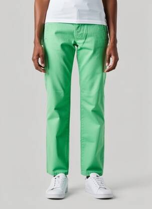 Pantalon chino elasticitate mărime normală verde SELECTED femeie