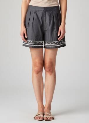 Șort talie cu cleme talie înaltă gri SCOTCH & SODA femeie