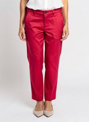 Pantalon chino închidere cu fermoar sub clapetă cu nasturi mărime normală roșu SCOTCH & SODA femeie