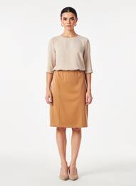 Jupon/fond de rochie mărime normală maro MARJOLAINE femme
