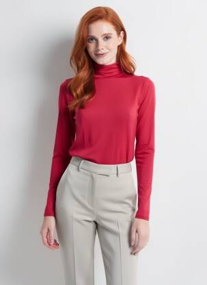 Tricou mâneci lungi mâneci lungi roșu PAIN DE SUCRE femeie