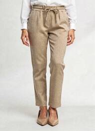 Pantalon drept elasticitate mărime normală verde LA FEE MARABOUTEE femme
