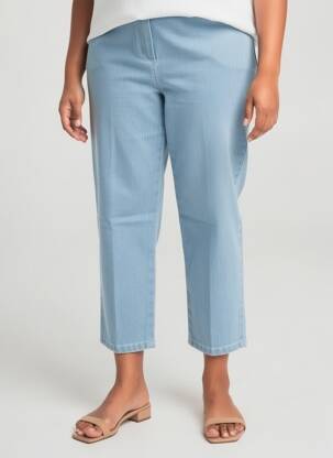 Pantalon trei sferturi elasticitate mărime normală albastru STARK femeie