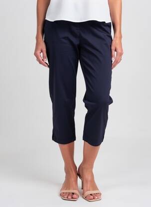 Pantalon trei sferturi elasticitate mărime normală albastru SAINT JAMES femme