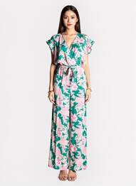 Salopetă-pantalon mâneci scurte mâneci scurte verde LA FEE MARABOUTEE femme