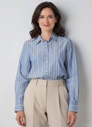 Cămașă croială dreaptă mâneci lungi albastru MAT DE MISAINE femme