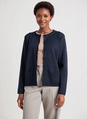 Vestă cu mâneci lungi elasticitate albastru ARMOR LUX femme