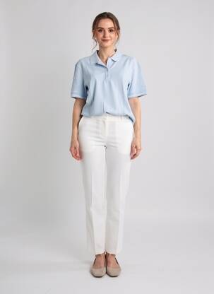 Polo elasticitate mâneci scurte albastru SAINT JAMES femme