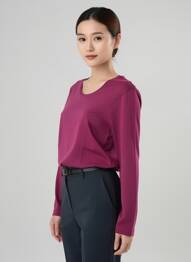 Tricou mâneci lungi mâneci lungi violet SAINT JAMES femme